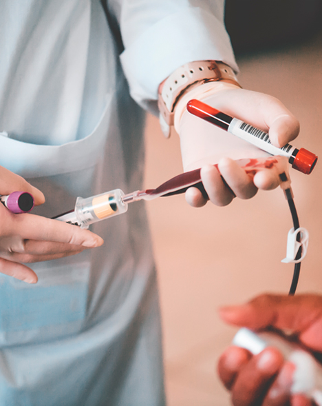 With temperature sensors in place to monitor blood temp, staff receive real time alerts for when to it's time to intervene due to core temperature issues in a refrigerator or freezer with blood bags or other blood components