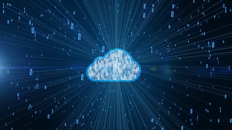 icon signifying cloud based temperature monitoring